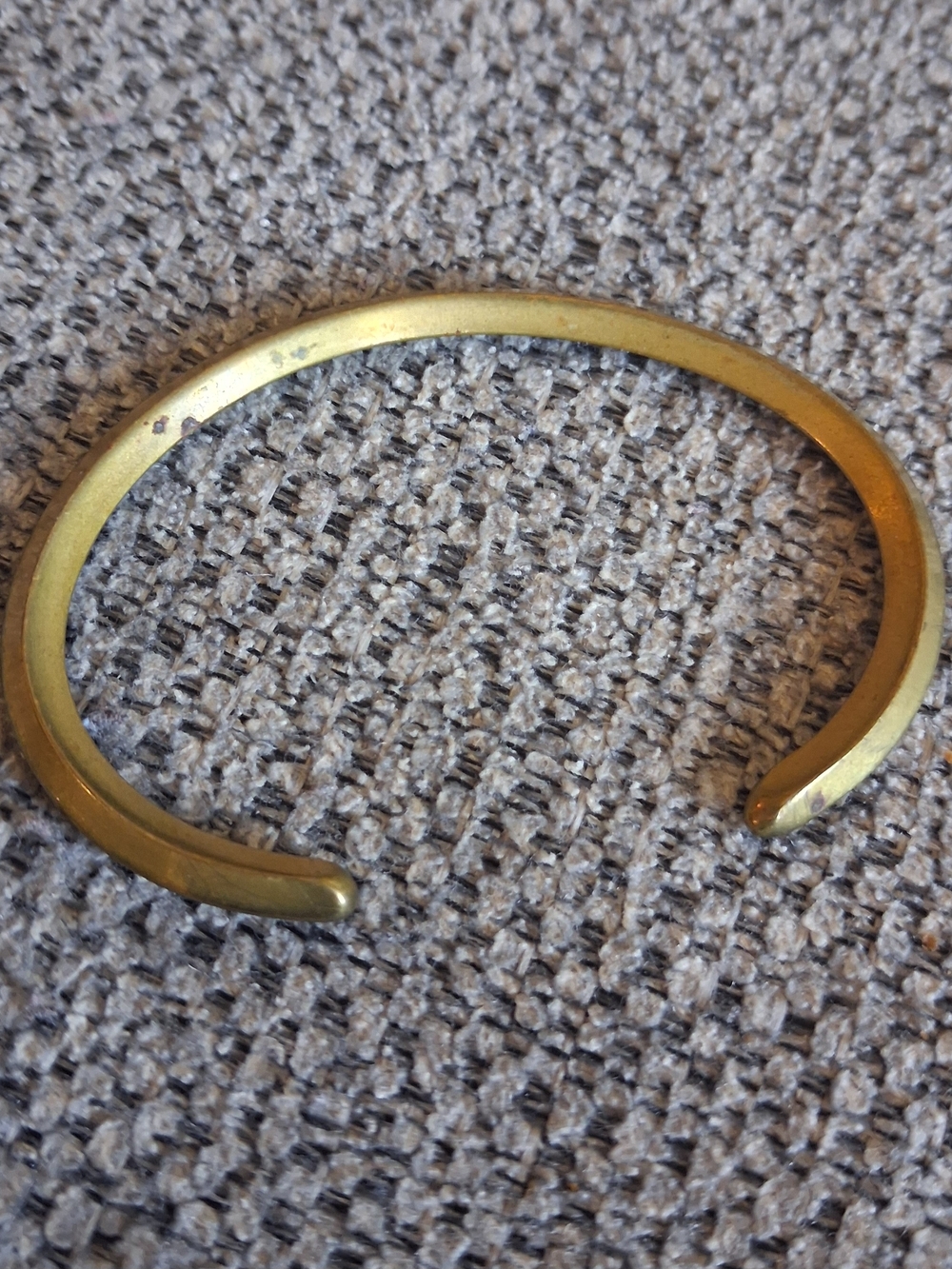 Minimalist Gold-Tone Open Cuff Bracelet